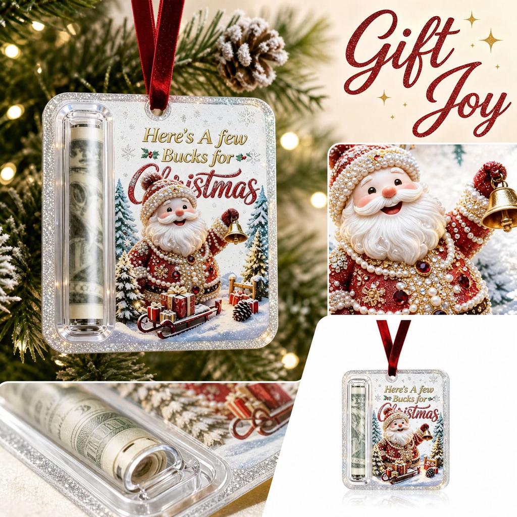 Christmas Tree Ornament Holder Gift, Creative Holiday Hanging Decoration for Family