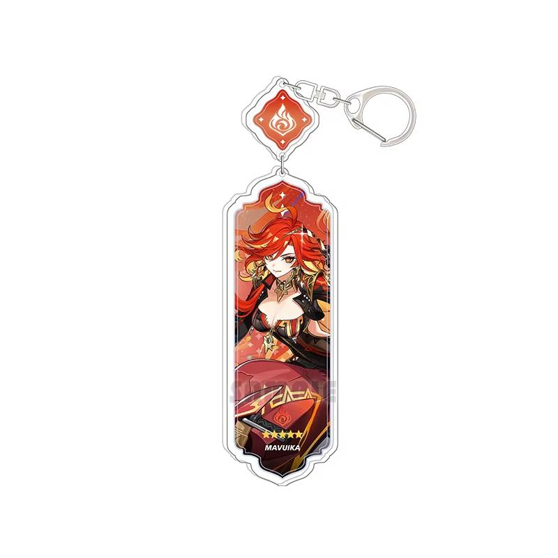 Portachiavi Anime Linnea Flins Durin Mualani Furina Arlecchino Accessori Portachiavi Genshin Impact Ciondolo Carino per Borsa Portachiavi Regalo