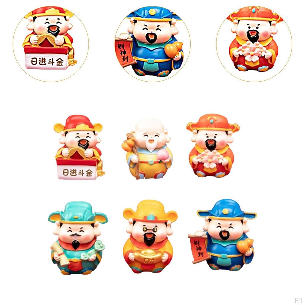 Miniature Figure Sculptures Wealth God for Boys Girls Adults Children