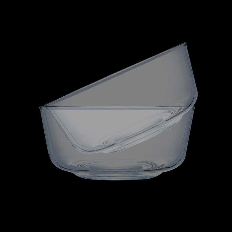 Набор стеклянных салатниц Jiutian Lanyue