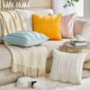 Wavy Line Velvet Pillowcase - Modern Minimalist Living Room Decor