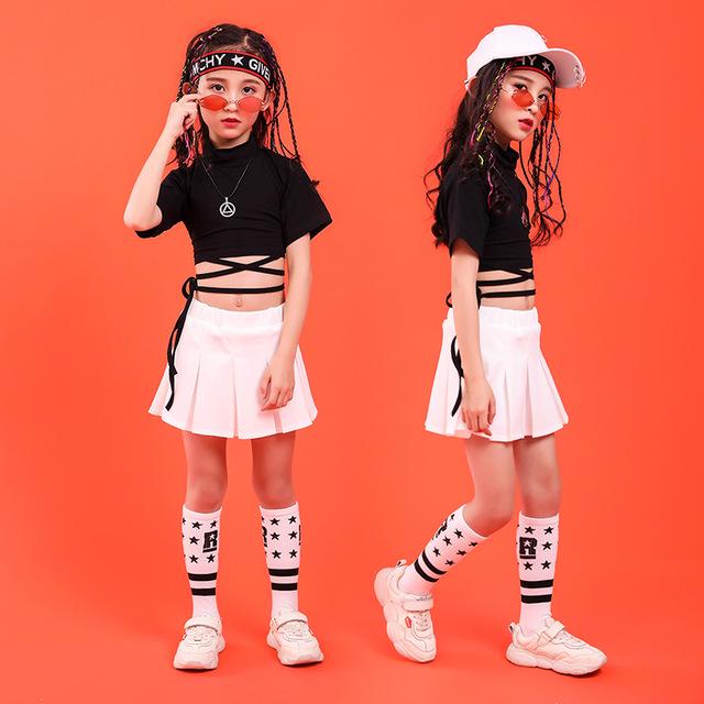 Dance Clothing Crop Top+Skirt Set 