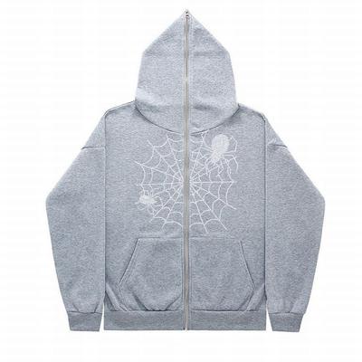 Halloween Spider Cross-border Full Zip Sweatshirt European and American Street Trend Y2K Hoodie Zip Clothing Jacket