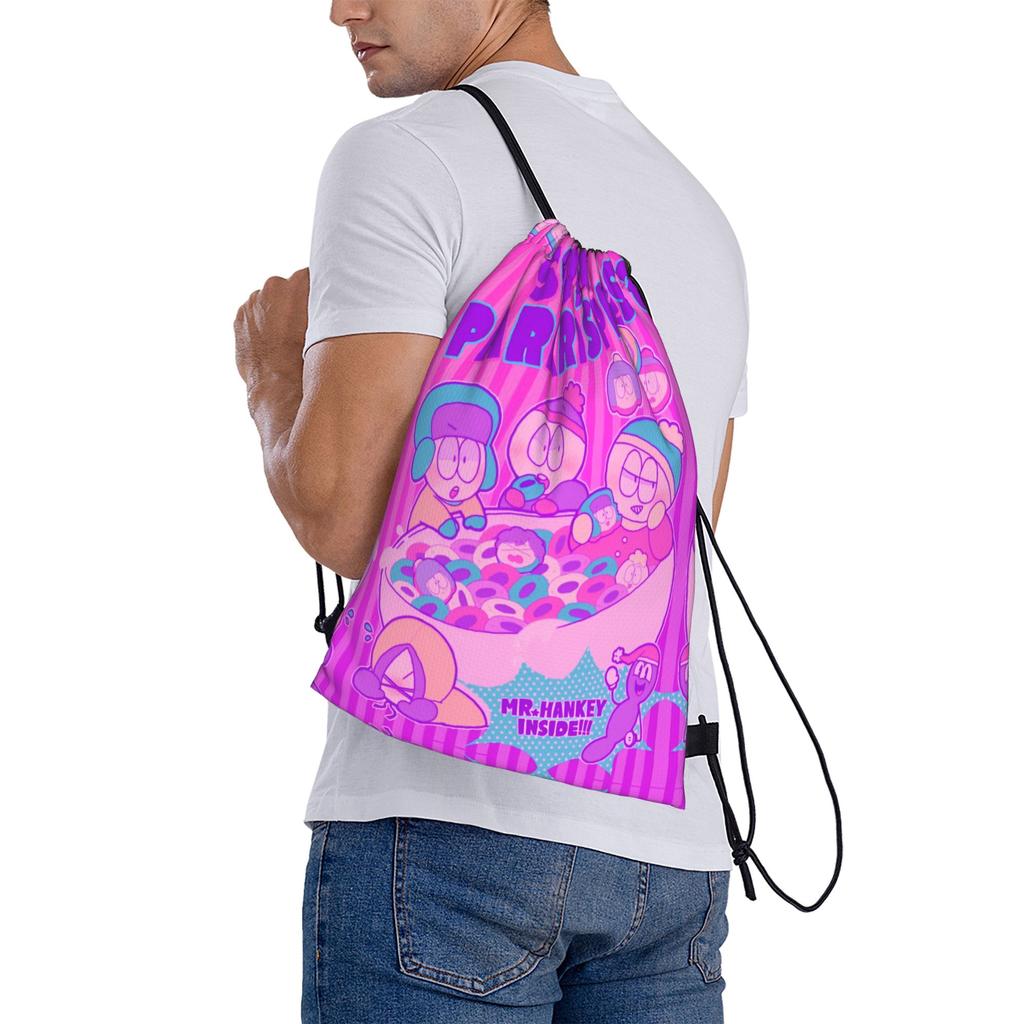 Custom Southes Anime Erics Drawstring Bag Men Women Lightweight Sports Gym Storage Backpack