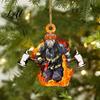 Rear View Mirror Accessories Christmas Tree Firefighter Ornament with Lanyard Widely Used
