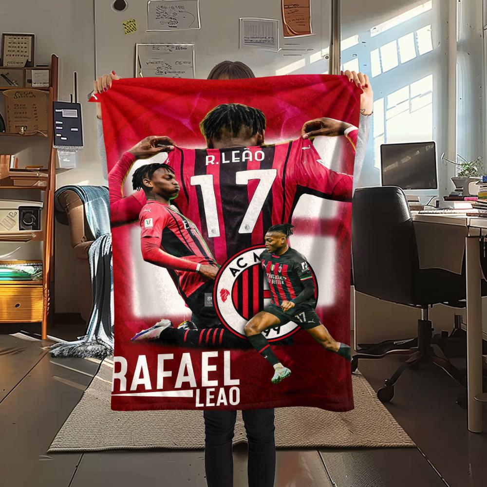 

Rossoneri Print FlAannel Blanket, High quality Comfortable for All Seasons, Home Decor, Warmth and Comfort 80cm x 120cm