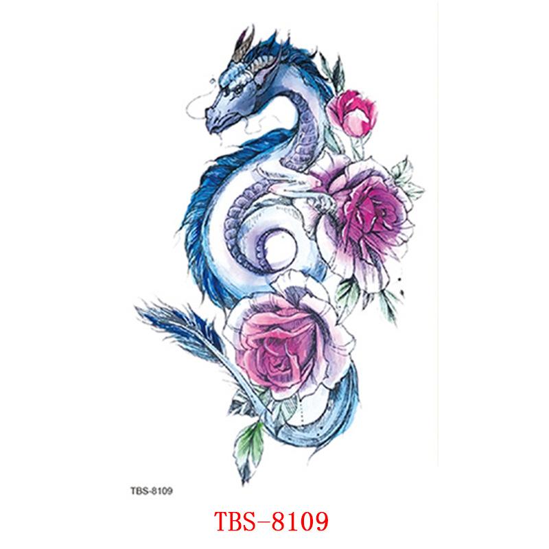 Waterproof Tattoo Stickers, Totem Animal Flowers, Tattoo Stickers Tattoo