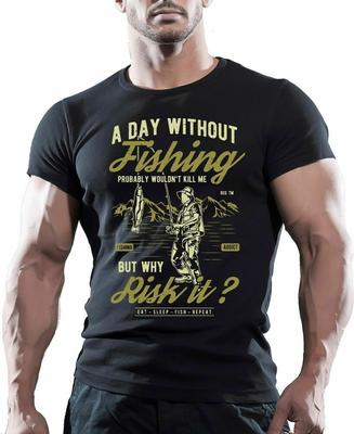 A Day Without Fishing Fishing Fisherman Tee Comedy Tackle Top Unisex T-shirts