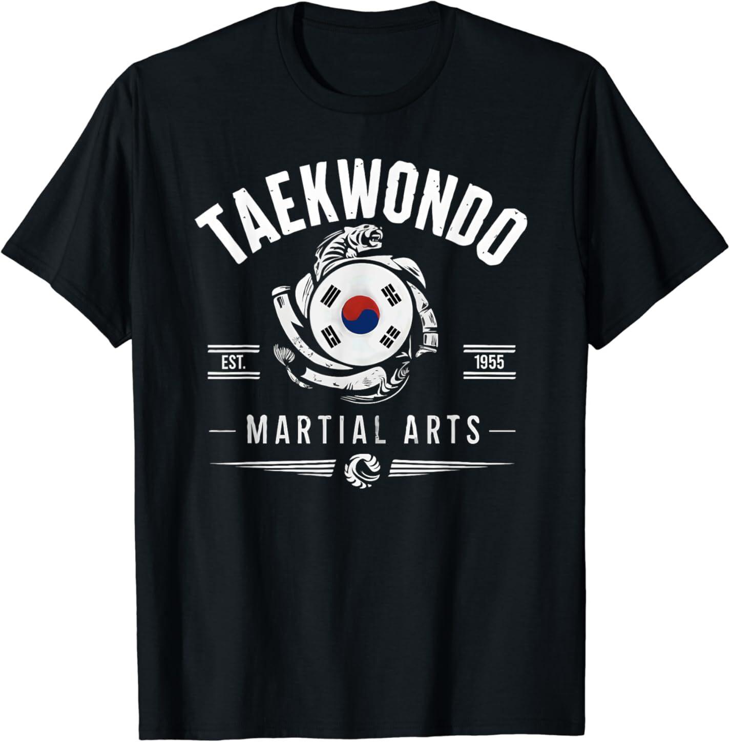 NEW LIMITED Taekwondo Established 1955 Korean Tae Kwon Do Martial T-Shirt S-3XL L