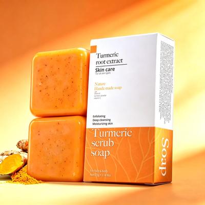 Turmeric & VC Handmade Exfoliating Soap for Cleansing and Bathing