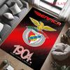 S.L. Tappeto Tappetino LOGO Benfica per Soggiorno Camera da Letto Casa Decorazione Divano, Tappetino Antiscivolo per Giochi Bambini