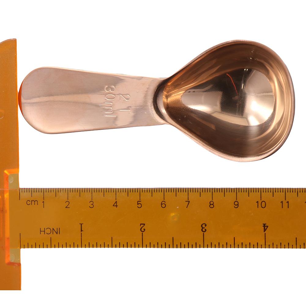 Set aus 2 Messlöffeln aus Edelstahl in Roségold 15 ml/30 ml Messlöffel Zuhause