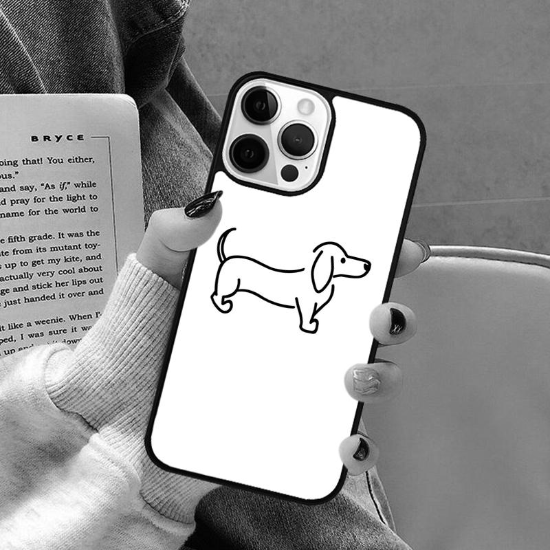 Dackel Würstchen Kunst Handyhülle für iPhone 17 Air 16 16e 15 Plus für Apple 13 11 12 14 Pro Max Hülle coque Schale