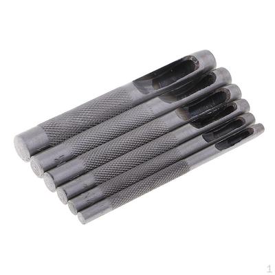 6 Piece Hollow Punch Set Belt / Leather Card Paper Plastic Canvas Cutting