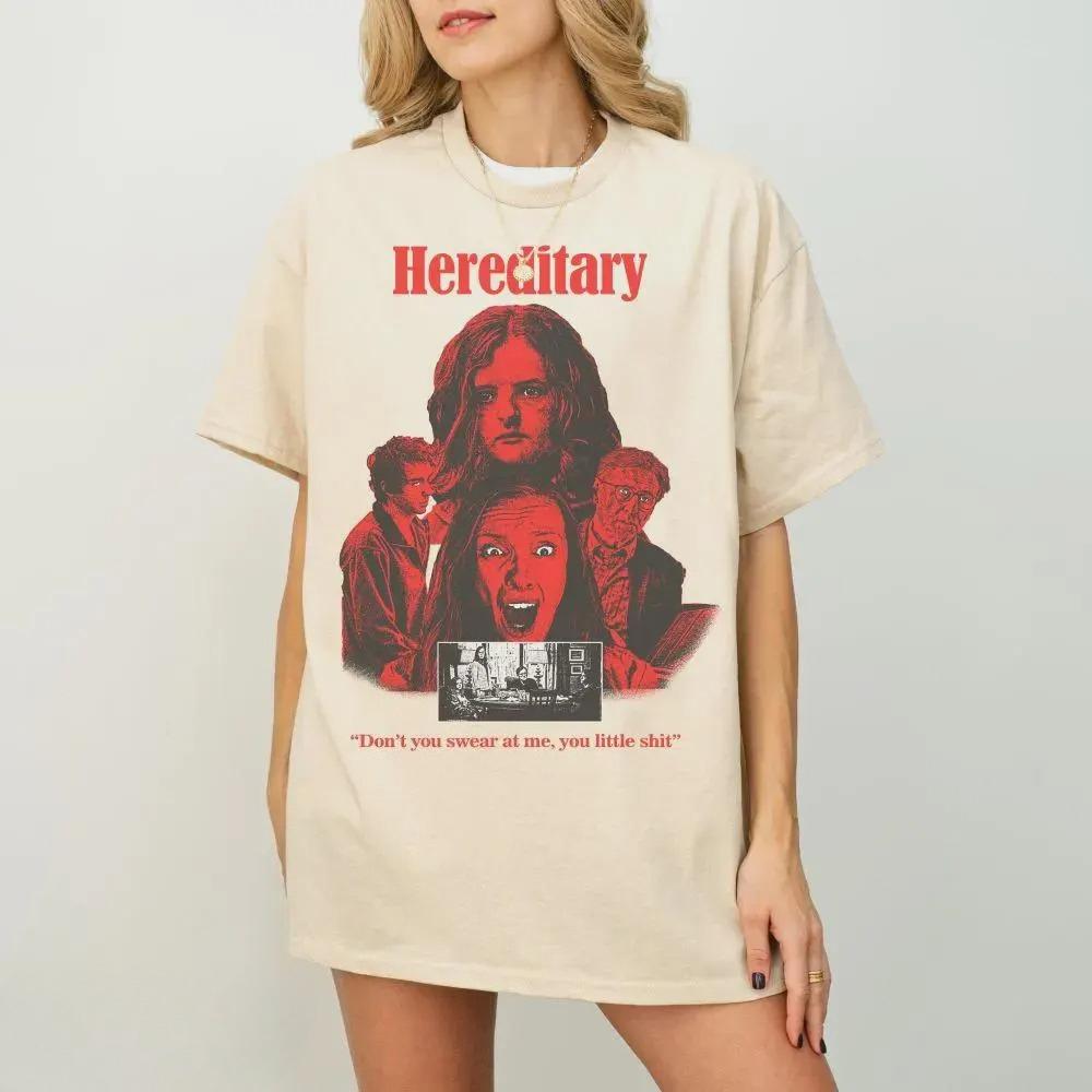 Retro Hereditary Movie TShirt Vintage Horror Film Tee Clothing Graphic Short Sleeve Shirt Unisex Unisex Women AllSeason M