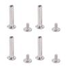 100 Sets Rivets M2 Stainless Steel Multifunctional Hex Nut   Flat Round Head Screw Rivets for Fence