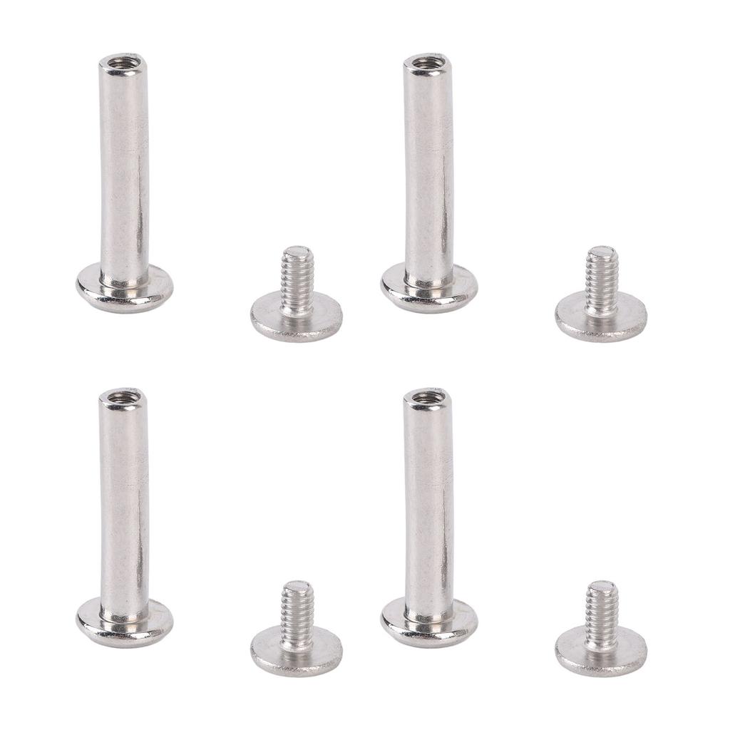 100 Sets Rivets M2 Stainless Steel Multifunctional Hex Nut Flat Round Head Screw Rivets for Fence