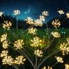 Solar LED Firework Lights Outdoor Dandelion Lamp Waterproof Swaying Starburst Light for Yard Patio Garden Christmas Decor 1-4PCS