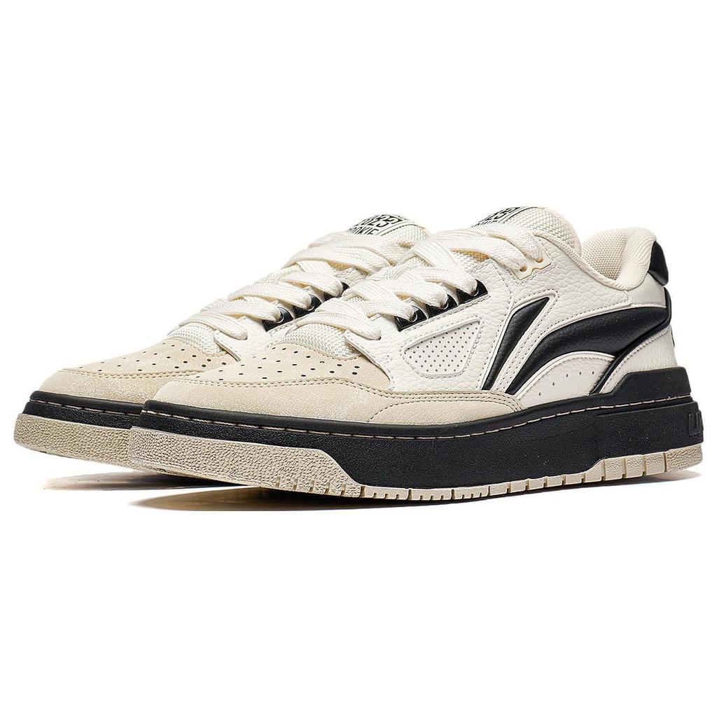 Li Ning Rookie 2 Slip Resistant Cushioning Low Top Basketball Shoes Men's Black White Khaki ABCT055-1