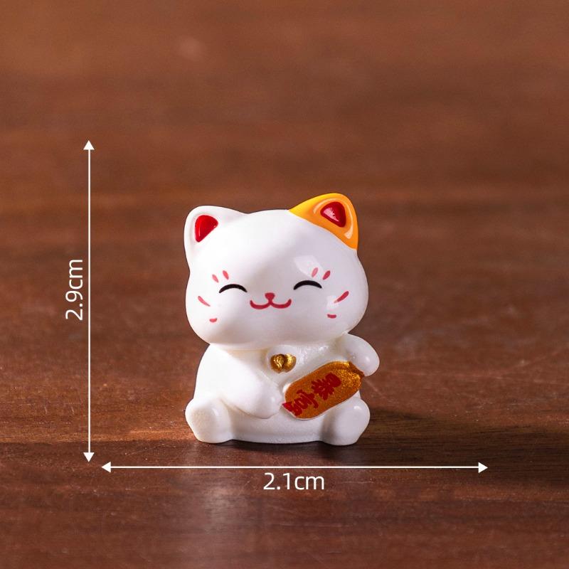 Cute New Year Maneki Neko Figurines,Cute Grain DecorationsBlind Bag AccessoriesDesktop Car Trinkets