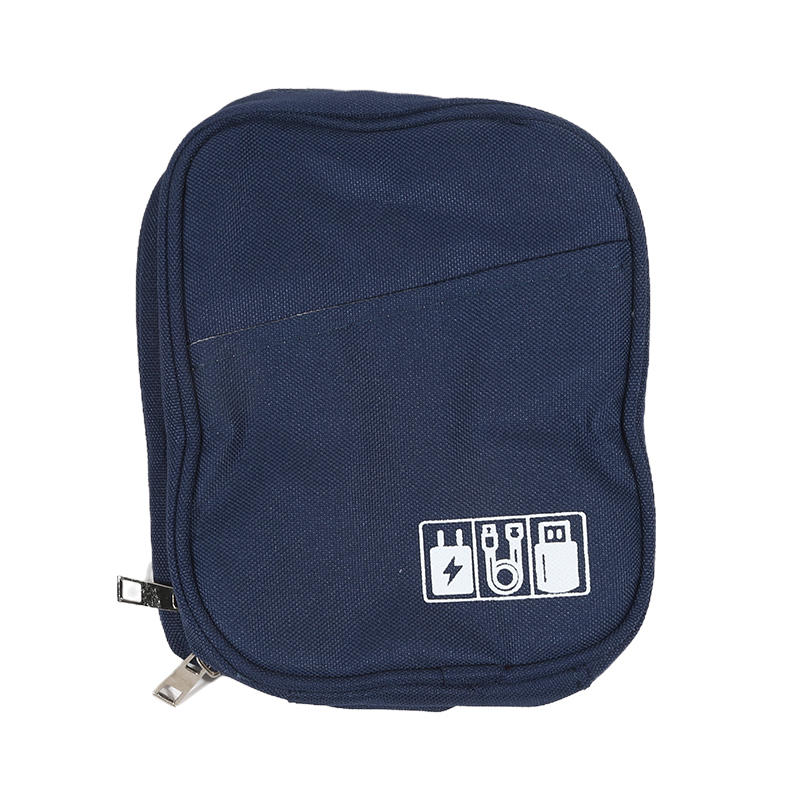 Travel Digital Accessories Storage Pouch Compact Data Cable Carrying Case Organizer Zipper Pouch for Earphone Power Bank