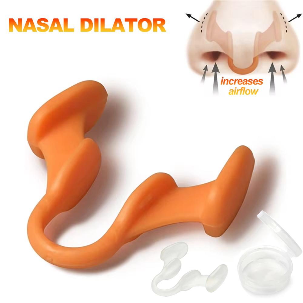 1~2Pcs Silicone Nose Clip Anti Snoring Nasal Dilator Stop Snore Aid Easy Breathe Improve Sleeping Rhinitis