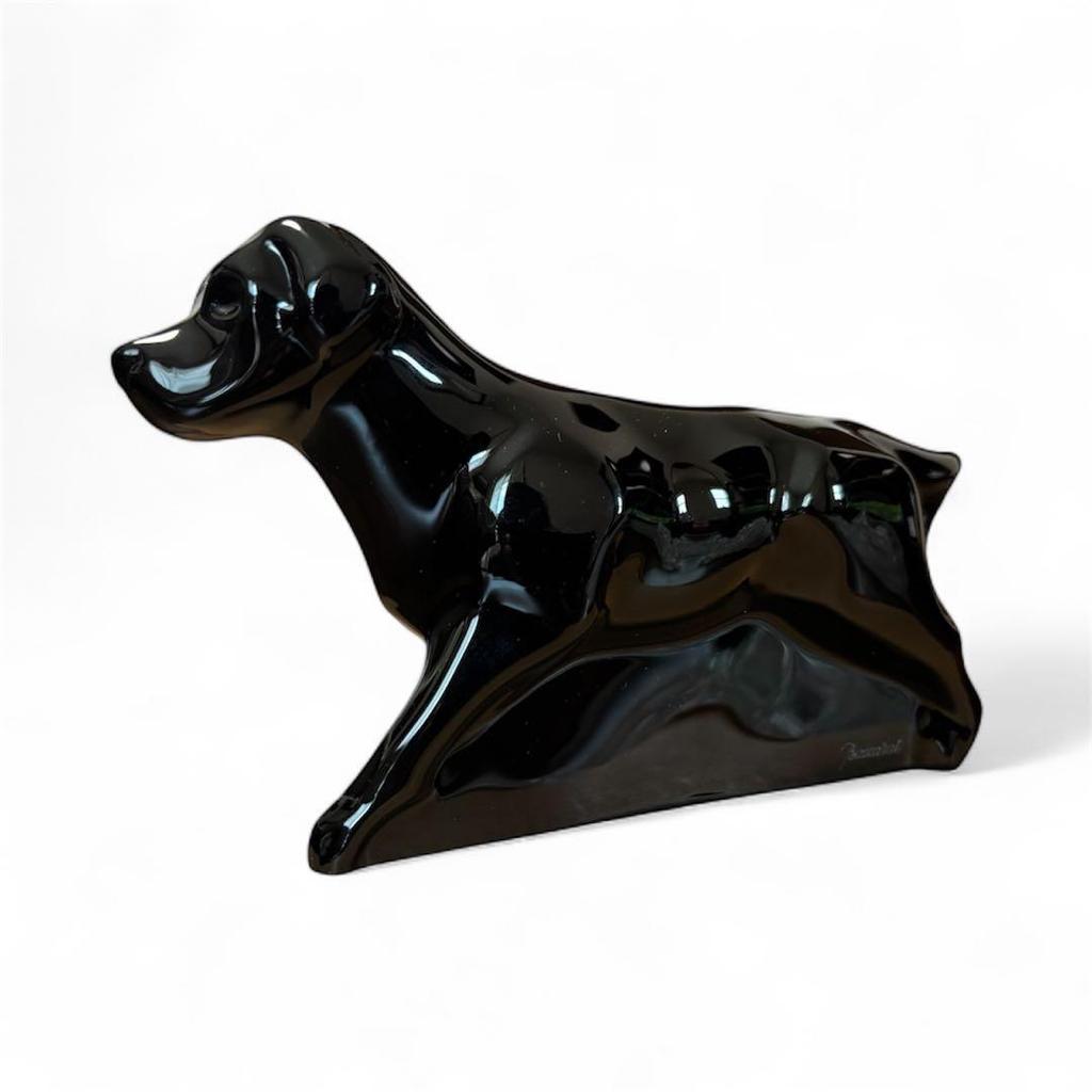 Used BACCARAT Baccarat Labrador Retriever Figurine Dog