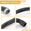 Radiator Hose No.A1645010482 Upper Coolant Water Hose Pipe for Mercedes-Benz ML350 3.5L 2006-2011 Rubber Black Good Sealing