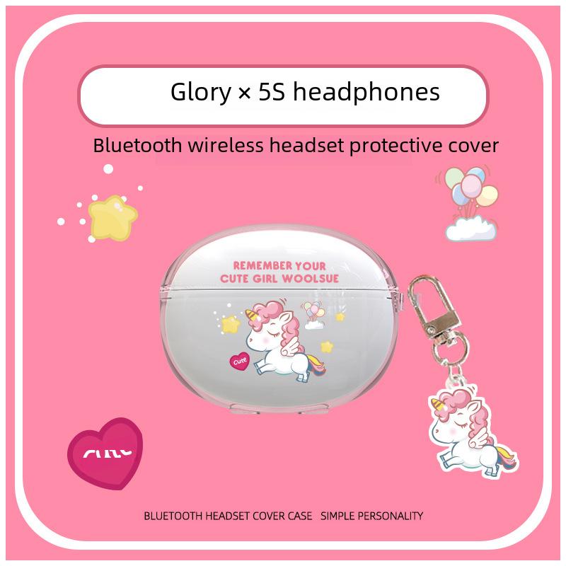 

Прозрачный мягкий чехол с рисунком для наушников Honor Selected X5S — стильно защитите свои беспроводные Bluetooth-наушники!