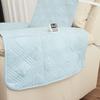 Anti-slip Four Seasons Sofa Cushion Three-line Diamond Sofa Recliner Cushion Living Room Single Seat Sofa Cover with Leg Rest