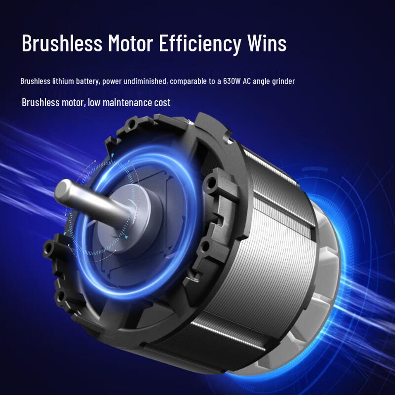 DONGCHENG 20V Cordless Brushless Angle Grinder CN Plug (adapter Included)