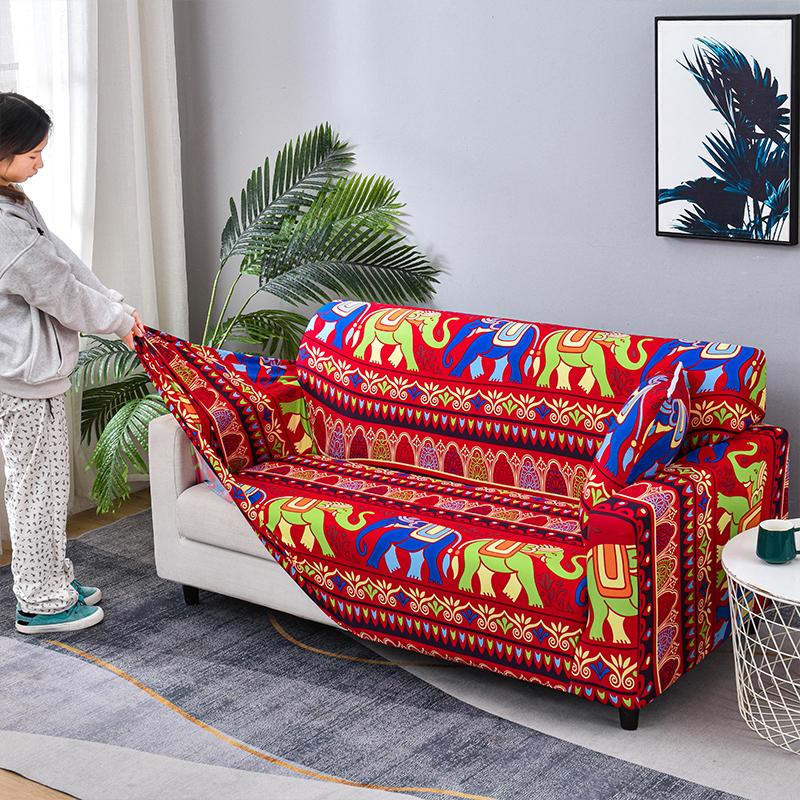 

Geometry Sofa Covers for Living Room Elastic Sofa Slipcover Stretch All-inclusive Chair Slipcover Couch Cover 1/2/3/4 Seater 1pc1-seat 90-140cm
