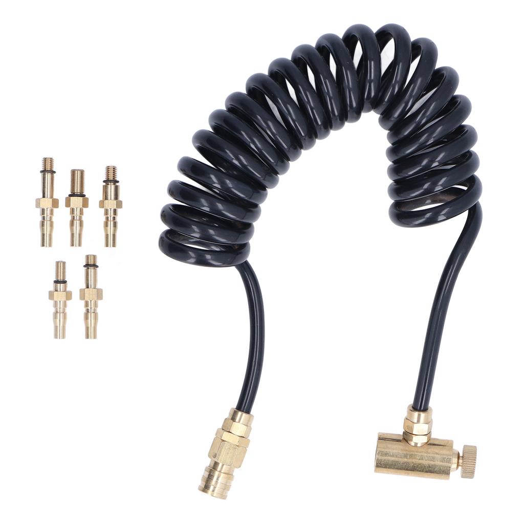 Buy Airsoft Adapter Set Coil Hose Extension Brass Adapters for Green