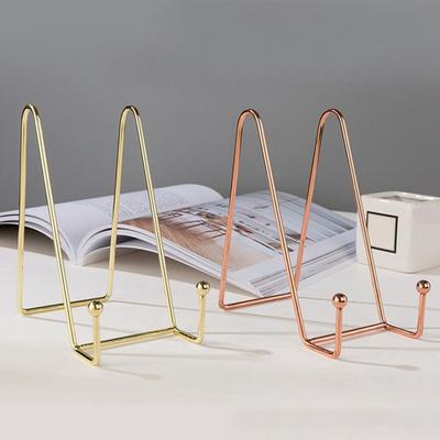 Metal Display Pictures Plate Dish Display Stand Stands Holder Tabletop Art Placement Stand
