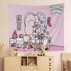 EEsthers Bunnys Cartoon Printed Large Wall Tapestry Art Science Fiction Room Home Decor Decor Blanket