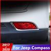 Für Jeep Compass 2017 2018 ABS Chrom Autoaufkleber Nebelschlussleuchte Lampenabdeckung Zierleiste Auto-Styling-Zubehör