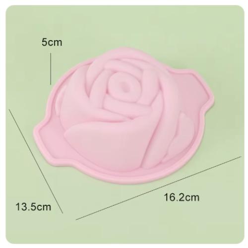

1шт силиконовая форма для выпечки торта 3D роза инструмент для изготовления мыла в форме цветка шоколадный хлеб выпечка конфеты пудинг кухонные принадлежности розовый
