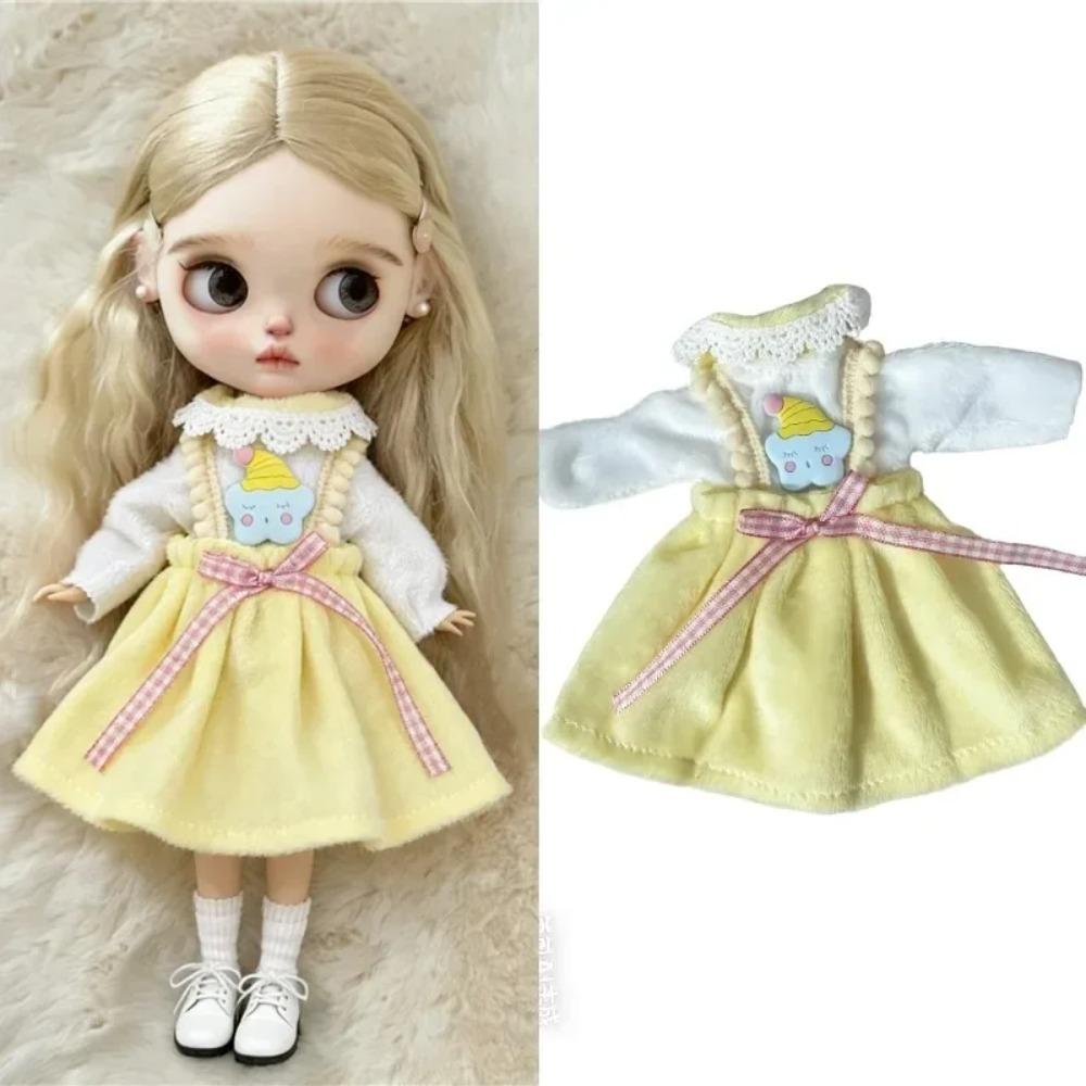 Per Bambola Blythe Cappotto Coniglietto Dolce Vestito Abbigliamento Pizzo Vestito Principessa Vestiti Carini per Bambina Per Bambola BJD 6/1 OB24 OB22 Accessori