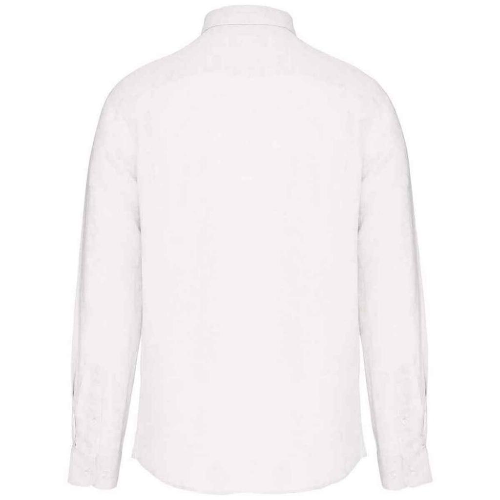 Spasso Mens Linen Long-Sleeved Shirt