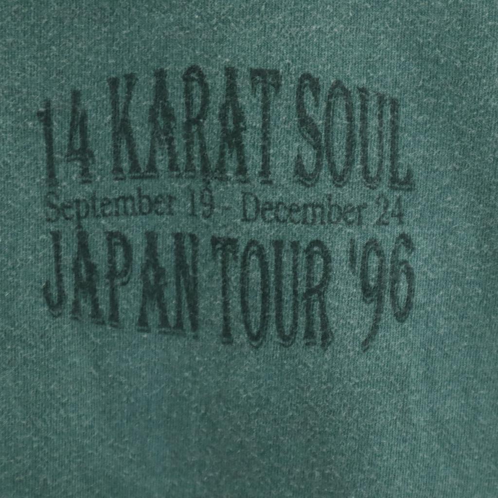 FLASH AVANTI 90s 14KARAT SOUL JAPAN TOUR`96 Short Sleeve T-shirt 2 Green Men's Used