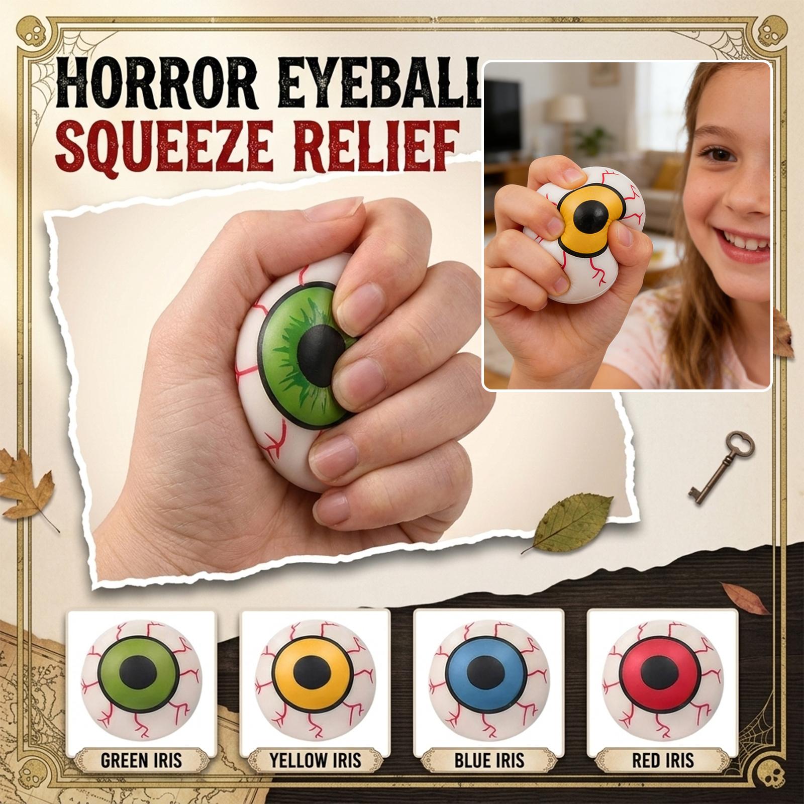 

Random Color Halloween Horror Eyeball -Toy – Prank Eye Ball Stress-Relief Novelty Toy One Size чёрный
