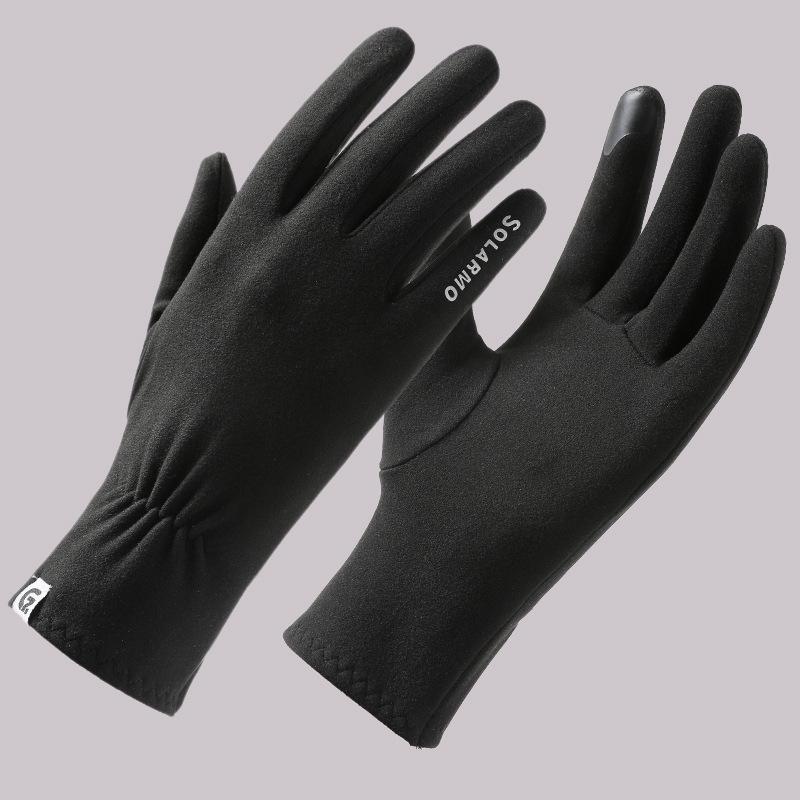 Women's N376 Windproof Touchscreen Gloves - Velvet-Lined, Non-Slip, Wear-Resistant, Ideal for Outdoor Cycling In Winter.