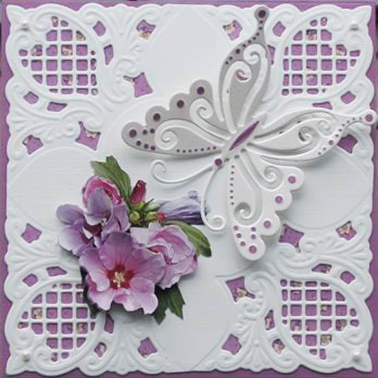 Schneideschablone, Blumen-Eckmuster, glatte, leichte Vorlage, Metallform für den täglichen Gebrauch