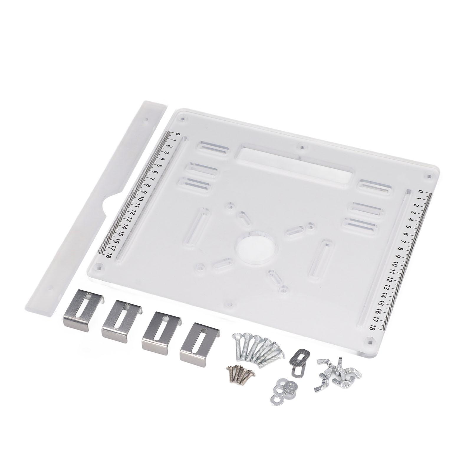 

Акриловая опорная плита для 4-дюймового режущего станка, фрезерная доска для дерева, подкладка для столярного стола