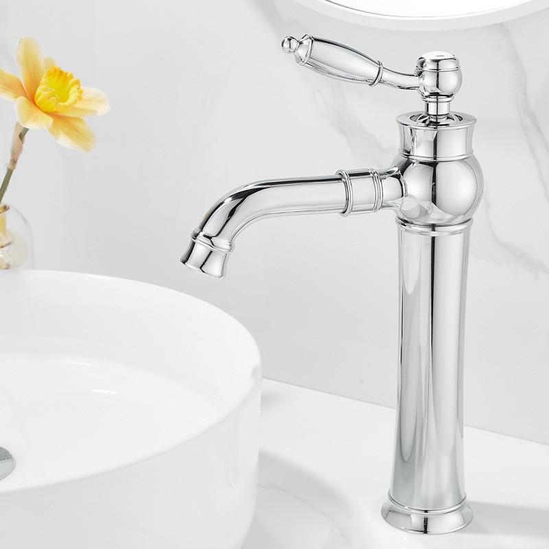 Gold Basin Faucet Chrome Torneiras Bathroom Faucet Sink Faucet Single Handle Hole Faucet Basin Taps Hot Cold Mixer Tap Crane