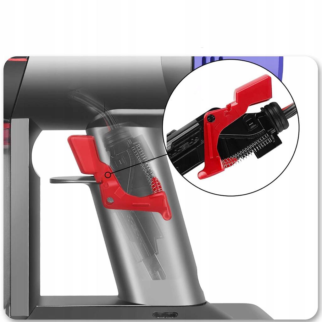 PowerFix Trigger V-Rot – Verstärkter Auslöseknopf für Dyson Staubsauger | Kompatibel mit V10, V11, SV12, SV14 | Hohe Verarbeitungsqualität