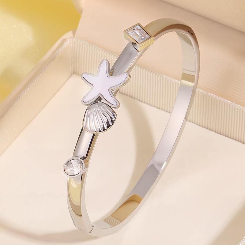 Beach Style Starfish Titanium Steel Couple Bracelet Hot Selling Bracelet