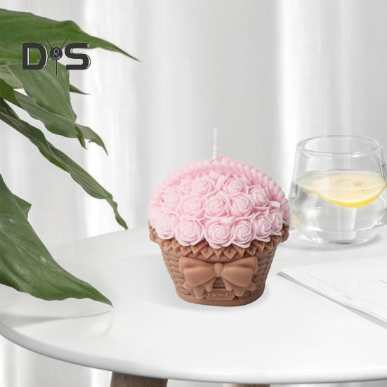 Lot De 7 Moules En Silicone 3D Pour Bougies, Savon, Gelée - Formes Fruits Et Fleurs - Résiste De -20°C à 200°C - 7