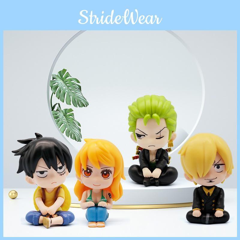 One Luffy Piece Sanji Nami Zoro Action Figure Anime Kawaii Pvc Model Decor Doll