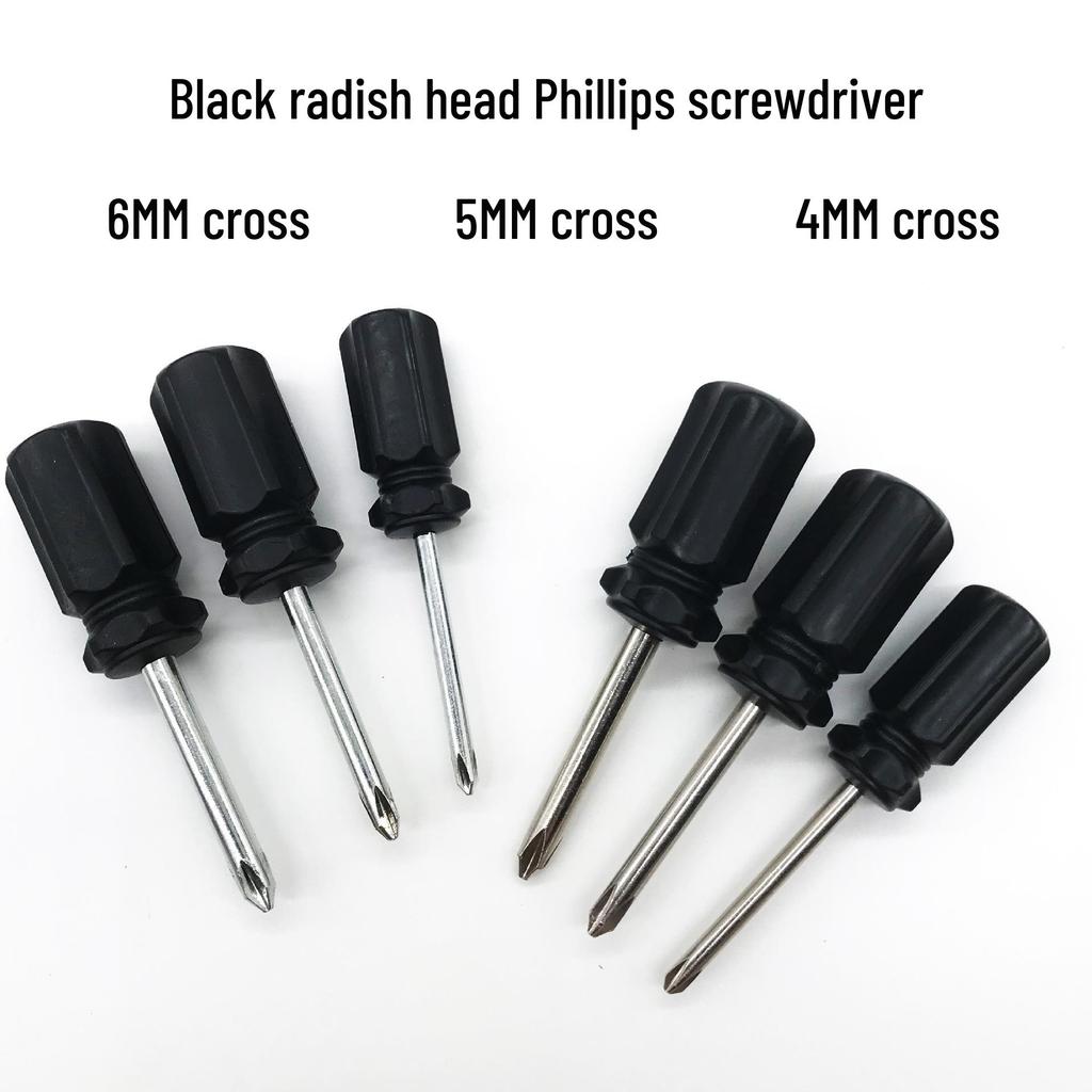Black Radish Phillips Screwdriver Set: 6MM, 5MM, 4MM Manual Small Screwdrivers